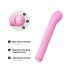 Magische Stick - vibrator met verwisselbare clitorisstok (roze)