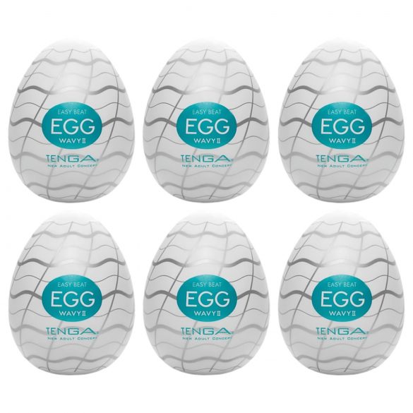 TENGA Egg Wavy II - 6 malse golven van genot!