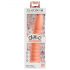 Dillio Wild Thing - geribbeld dildo (19cm) - oranje