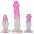 Crystal Clear - Anale Trainer Set - 3 stuks (transparant-roze)