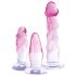 Crystal Clear - Anale Trainer Set - 3 stuks (transparant-roze)