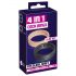 You2Toys 4in1 - penis en balzak ring set - 2 delig (natuurlijk-zwart)