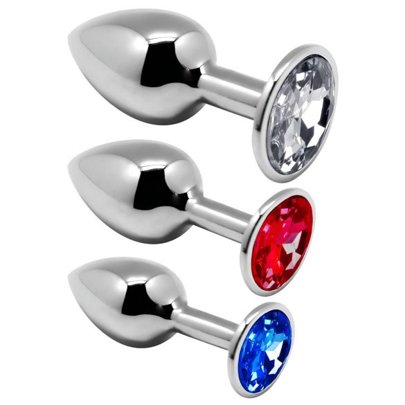 Alive Anale Plezier - metalen anaal plugs set (zilver)