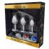 Alive Anale Plezier - metalen anaal plugs set (zilver)