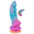 Beasty Cocks - buitenaardse silicone dildo (blauw-oranje)