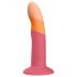 Romp Dizi - Flexibele siliconen dildo (roze-oranje)