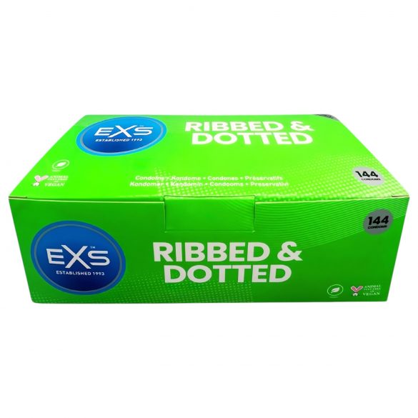 EXS Ribbel, Puntig & Uitlopend - Latex condooms (144 stuks)