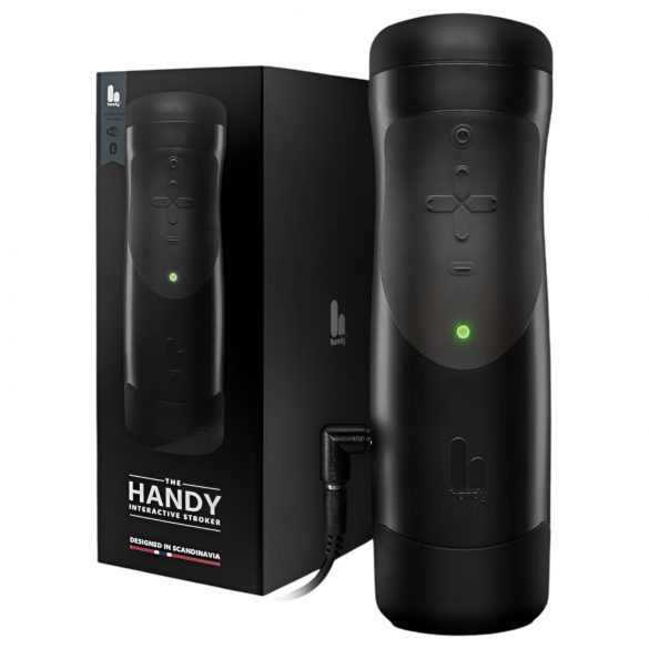 De Handy 1.1 - slimme VR masturbator, zwart, ultieme ervaring!