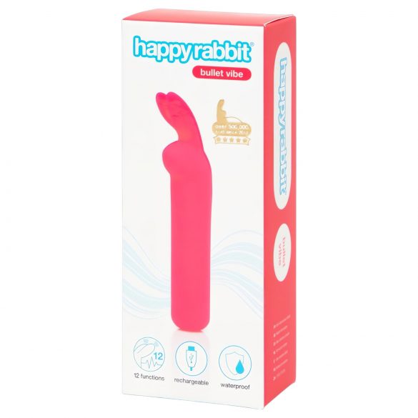 Happyrabbit Bullet - oplaadbare, konijnvormige vibrator (roze)