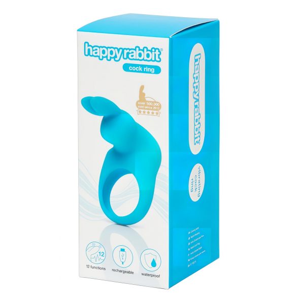 Happyrabbit Cock - Oplaadbare vibrerende penisring (blauw)