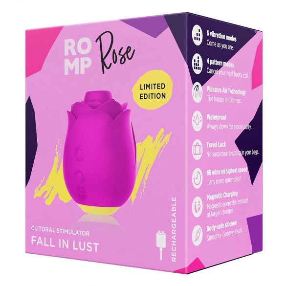 ROMP Rose - luchtgolf roos vibrator (roze)