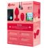 b-vibe hart - oplaadbare, draadloze anale vibrator (rood)