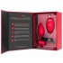 b-vibe hart - oplaadbare, draadloze anale vibrator (rood)