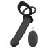 Black Velvets Double F - strap-on anaal vibrator (zwart)