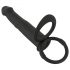 Black Velvets Double F - strap-on anaal vibrator (zwart)