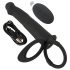 Black Velvets Double F - strap-on anaal vibrator (zwart)