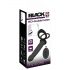 Black Velvets Double F - strap-on anaal vibrator (zwart)