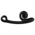 Snail Vibe Curve - 2in1 clitorisstimulator vibrator (zwart)