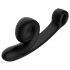 Snail Vibe Curve - 2in1 clitorisstimulator vibrator (zwart)