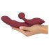 Javida Dubbele Functie Rabbit - oplaadbare clitoris vibrator (rood)