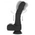 Naked Addiction - Realistische draai-stoot vibrator (zwart)