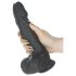 Naked Addiction - Realistische draai-stoot vibrator (zwart)