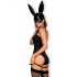 Obsessive OB7008 Sexy Bunny - zwart konijn kostuum