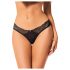 Obsessive Bella Rou - bloemen string (zwart)