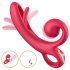 Sweet Play - rode tongvibrator met clitorisarm