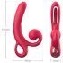 Sweet Play - rode tongvibrator met clitorisarm