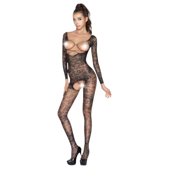 Passion BS031 - Open catsuit (zwart) - S-L