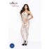 Passion BS037 - Open Catsuit met Dessin (Wit) - Maat S-L