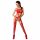 Passion BS047 - Open negligee set met cut-outs (rood) - S-L