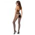 Passion BS048 - Opengewerkte catsuit met halternek (zwart) - S-L