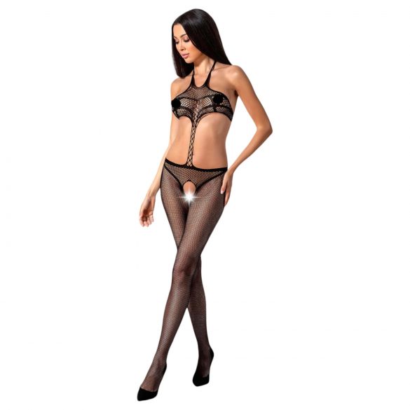 Passion BS080 - sexy catsuit zwart (S-L)