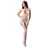 Passion BS082 - Kantloze witte mesh set zonder mouwen (S-L)