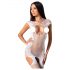 Passion BS082 - Kantloze witte mesh set zonder mouwen (S-L)