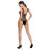 Passion BS086 - Transparante strepen body (zwart) - S-L