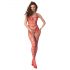 Passion BS102 - Open net catsuit (rood) - S-L