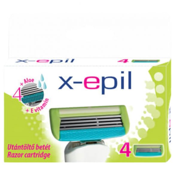 X-Epil - 4 mesjes dames scheermesjes (4 stuks)