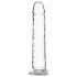 Addiction Crystal - staand dildo (transparant) - 18cm