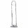 Addiction Crystal - transparante dildo met voet - 20cm