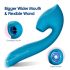 Vibeconnect - waterdichte G-spot vibrator en clitoris stimulator (blauw)