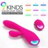 Sex HD Muses - oplaadbare, waterdichte verwarmde vibrator (roze)