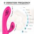 Sex HD Muses - oplaadbare, waterdichte verwarmde vibrator (roze)