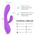 Sex HD Muses - oplaadbaar, waterproof verwarmende vibrator (paars)