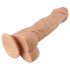 Lovetoy Real Extreme - zuignapdildo met ballen - 23cm (natuurlijk)