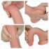 Natuurlijke Dildo Lovetoy - Dubbele Laag 18cm (Nude)