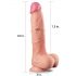 Lovetoy Nature Cock - levensechte dubbele dildo - 25cm (natuurlijk)