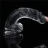 Lovetoy Flawless Clear - zuignap dildo - 19cm (transparant)